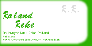 roland reke business card